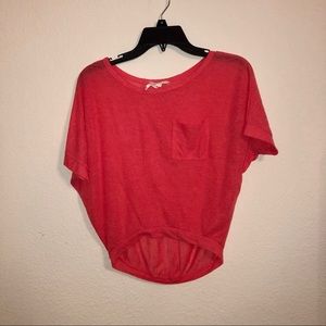 Coral Crop Top